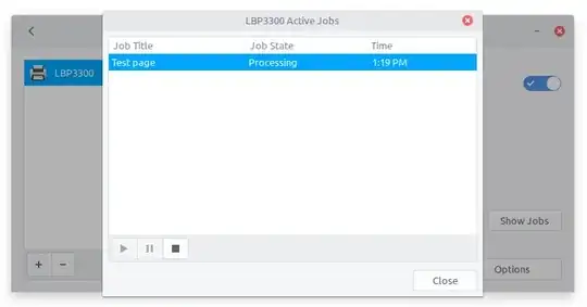 Print job hang on Processing