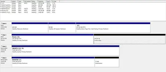 my disk management page