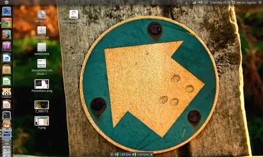 This is a picture of my desktop! on the bottom the Cpu Applets