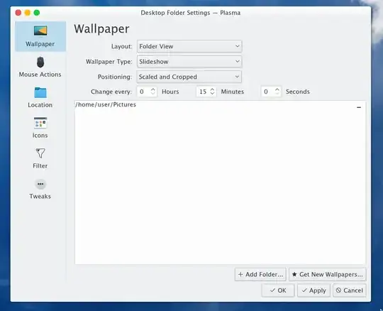 Example of Desktop Folder Settings