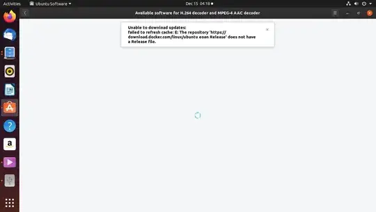 unable to download updates