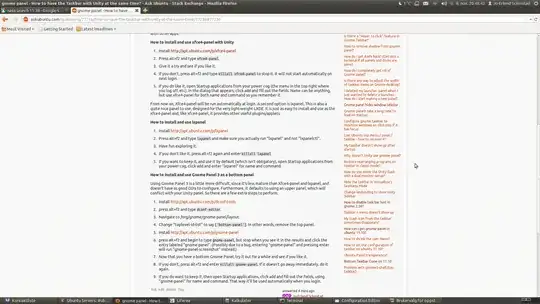 Unity with a Gnome Panel 3 bottom panel