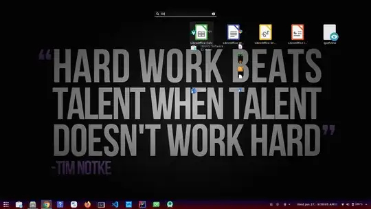 Screenshot showing skewed search results