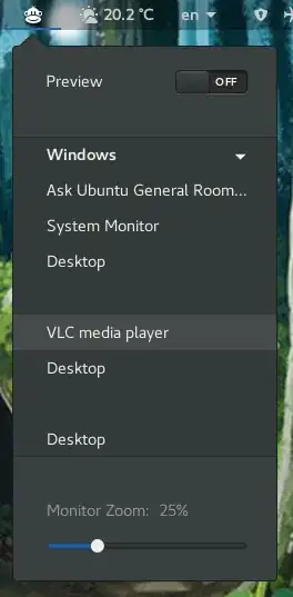 Extension window/workspace selection