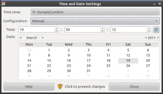 Time and Date settings