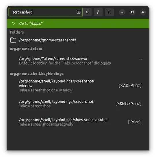 dconf-editor screenshot search