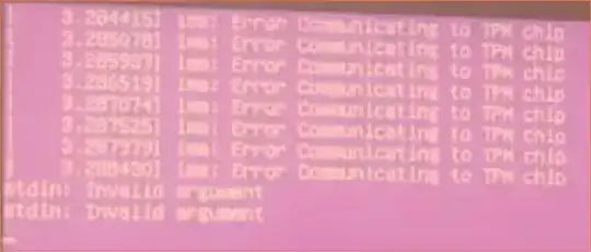 Error communicating to TPM chip