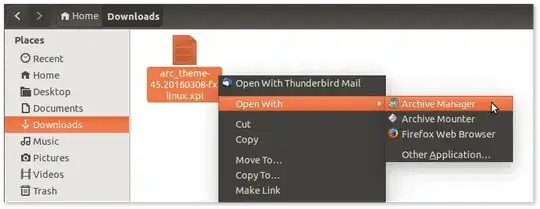 Open xpi file with Archive Manager Open with Archive Manager