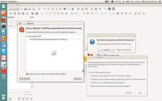 Sorry, Ubuntu 12.04 has experienced an internal error