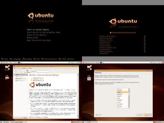 Ubuntu 6.04.1 LTS Dapper Drake live CD boot loader, boot splash, and GNOME desktop screenshots with About Ubuntu and Ubiquity installer
