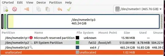 Installed on nvme drive