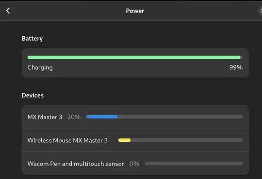 Before bluez Experimental option enabled, Cloud Walker bluetooth headset is not displayed in Devices section of Power settings