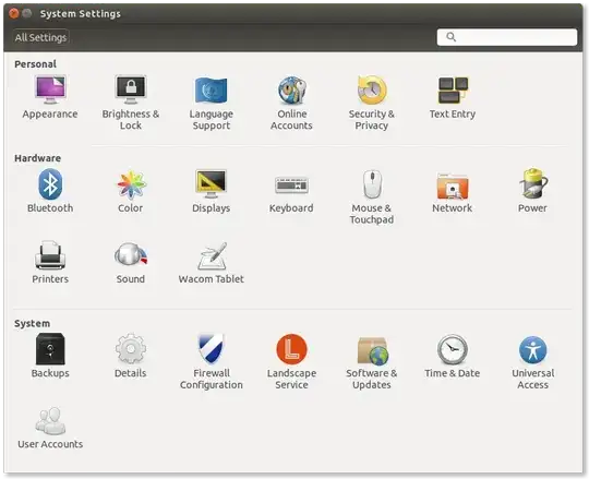 System Settings in English