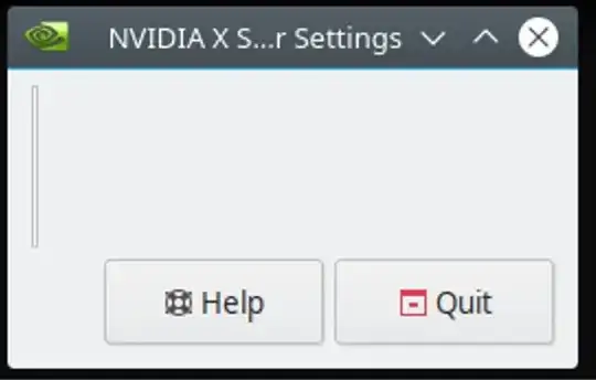 (Nvidia settings window)
