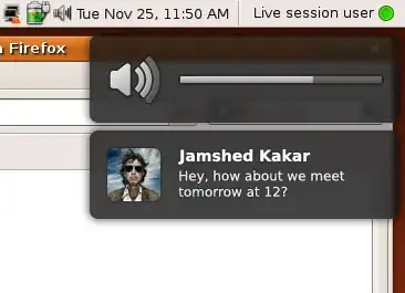 Example of image with both confirmation and notification bubbles