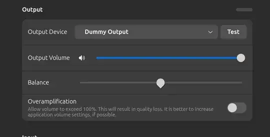output Device: Dummy audio