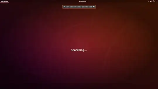 Auto insertion of '2' characters in search bar Auto insertion of '2' characters in search bar