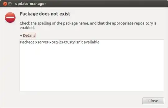 Package does not exist. Check the spelling of the package name, and that the appropriate repository is enabled. Details: Package xserver-xorg-lts-trusty isn't available