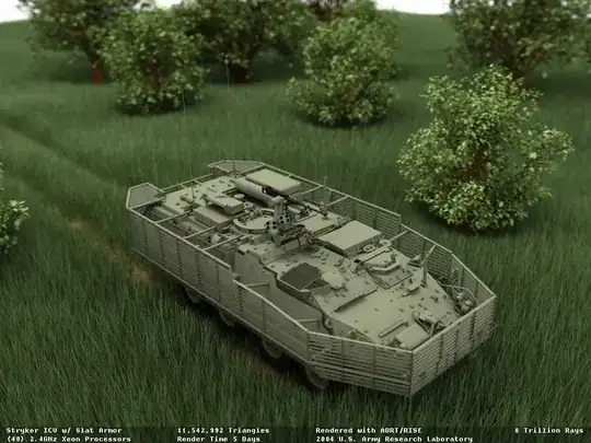 Stryker ICV 8 trillions rays rendering