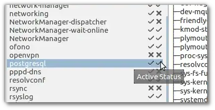 Currently running status