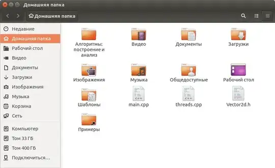 nautilus with home folder