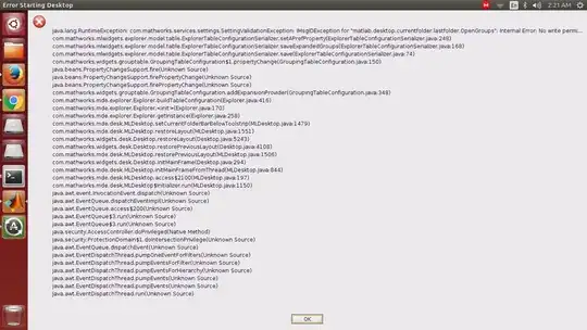 matlab startup error