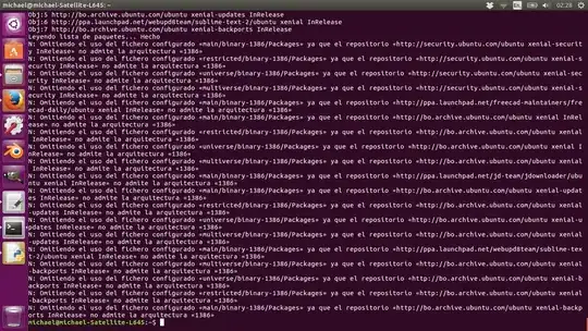 This is what appears when I put sudo apt-get update or sudo apt-get update --fix-missing
