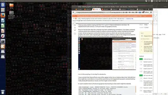 picture of weird graphics artifacts
