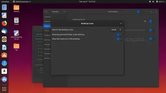 icons with "small" setting
