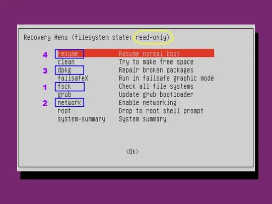 Ubuntu RecoveryMode menu