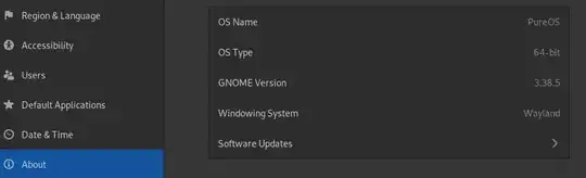 About tab in Settings panel