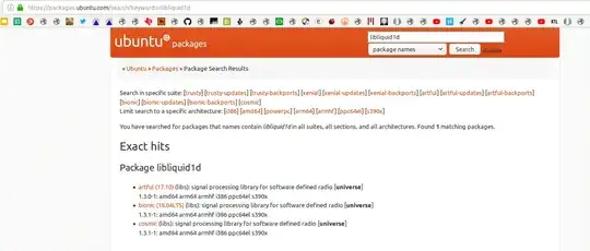 Ubuntu packages search result