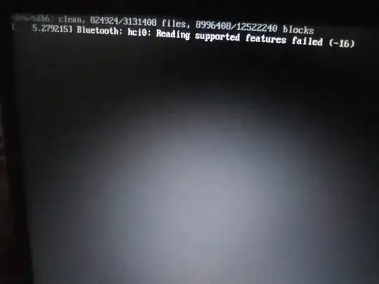 stuck screen after GRUB