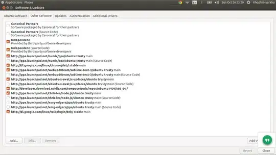 Uncheck xorg edges ppa in 