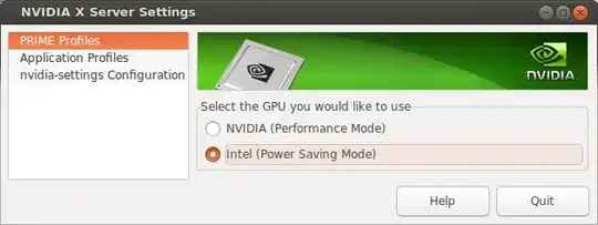 My Nvidia X Server Settings