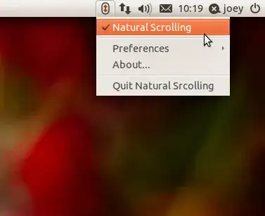 Natural Scrolling