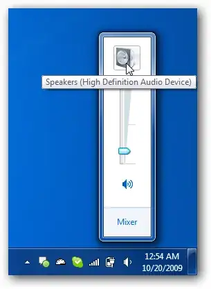 volume mixer in windows 7