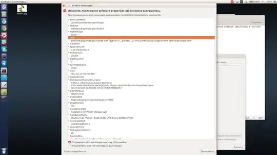 Error after change triver attempt