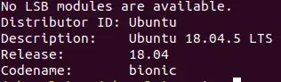 Ubuntu version