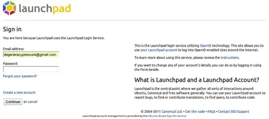 Screenshot showing the Launchpad sign-in page