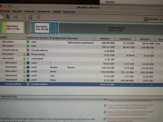 New GParted Screenshot