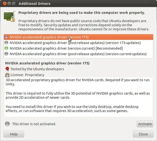 Addtional Drivers Window