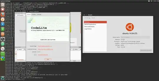 codelite 8.1.0, Ubuntu Tursty tahr, 14.04