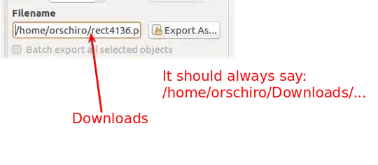 Screenshot Export As Dialog