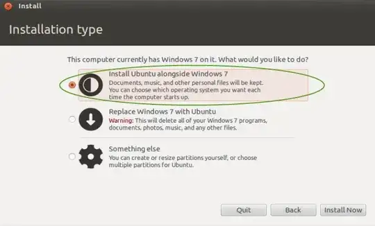 example of 12.04 install type window example of 12.04 install choice