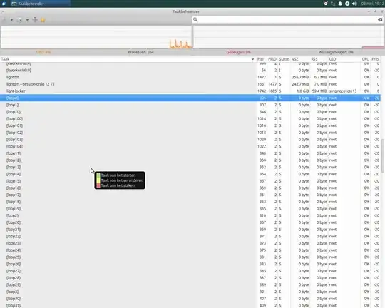 loop processes (over 100) in memory