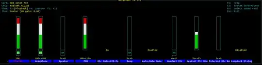 Aalsa mixer settings Alsa mixer settings