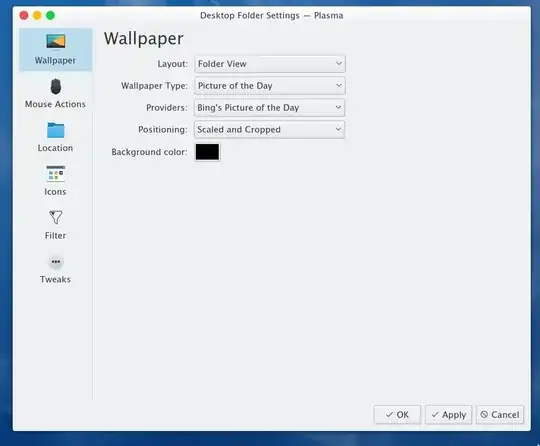 Example of Picture of the Day in KDE