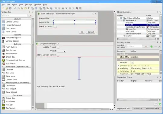 Qt Designer screenshot