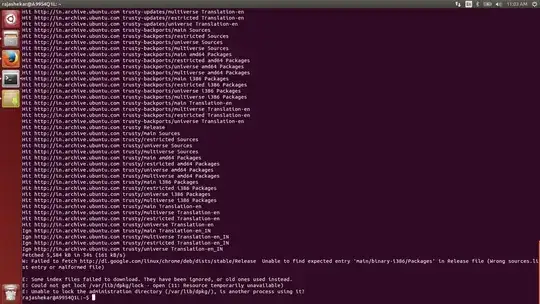 Please find the attachment for error